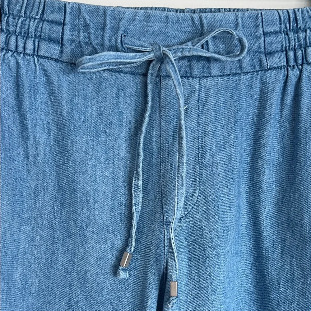 NWOT • Old Navy Chambray Tie-Waist Crop • Women’s Small - Picture 7 of 14